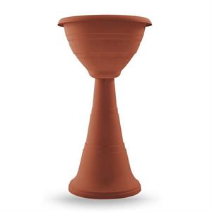 VASO A COLONNA H 70 CM COLORE TERRACOTTA