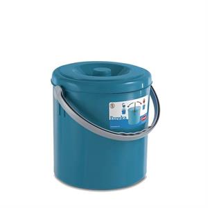 PATTUMIERA EUREKA CON COPERCHIO 15 LT BLU OTTANIO