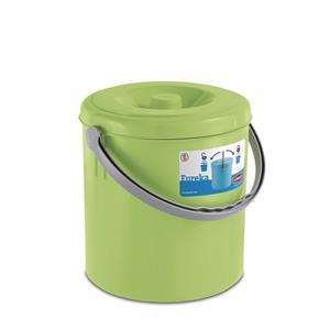 PATTUMIERA EUREKA CON COPERCHIO 15 LT VERDE PRIMAVERA