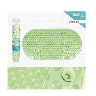 TAPPETO DOCCIA VASCA PVC 66 X 36 CM VERDE MENTA