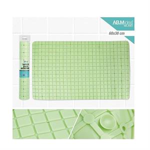 TAPPETO VASCA PVC 68 X 38 CM VERDE MENTA