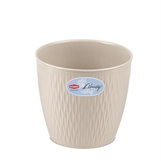 VASO LIBERTY 16 X H15 CM BIANCO TRAVERTINO