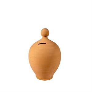 SALVADANAIO TERRACOTTA ARTIGIANALE 2° MISURA 18 CM