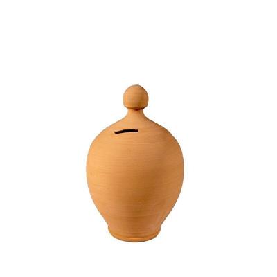 SALVADANAIO TERRACOTTA ARTIGIANALE 2° MISURA 18 CM