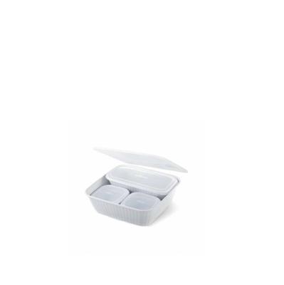 CONTENITORE FRIGO DORICA SET 4PZ COLORE BIANCO