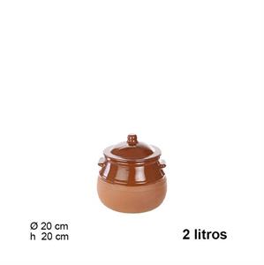 PENTOLA TERRACOTTA 2 LT CON COPERCHIO