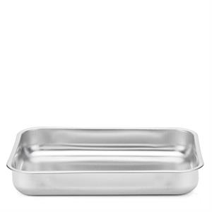 TEGLIA RETTANGOLARE INOX CM.40 ANTI ADERENTE STEEL PAN