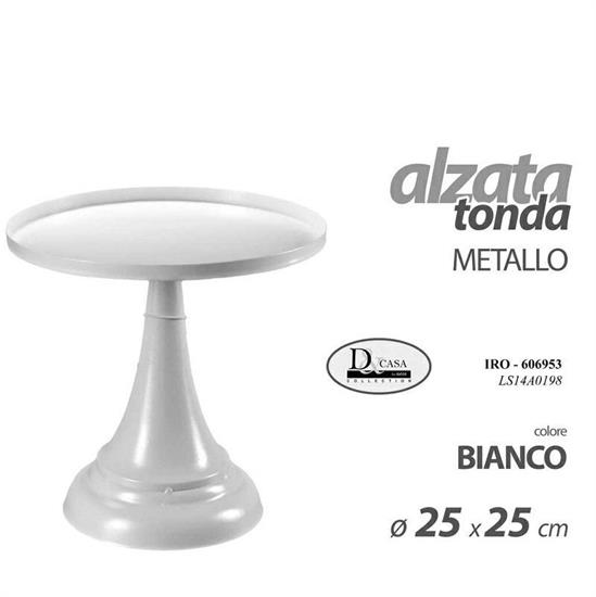 ALZATA IN METALLO 25X25 CM BIANCO