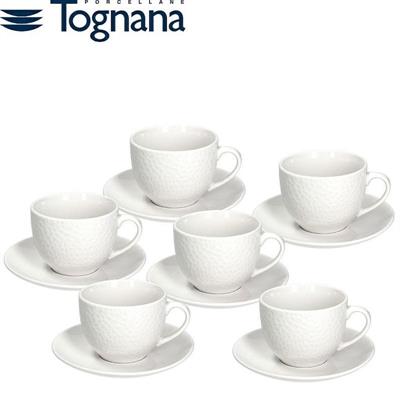 TAZZA THE CON PIATTINO GOLF BIANCO CONF. 6 PZ