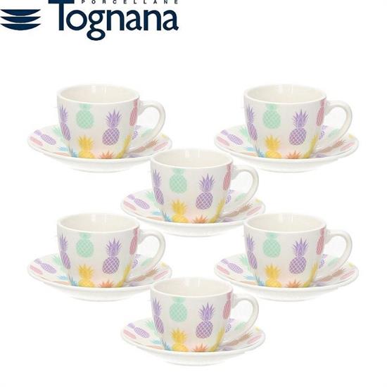 TAZZA CAFFE' CON PIATTINO IRIS WIKI CONF. 6 PZ