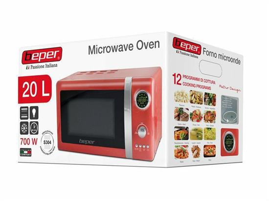 FORNO MICROONDE 20 LT 700 W RETRO' ROSSO