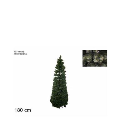 ALBERO DI NATALE RICHIUDIBILE 180 CM 657 PUNTE