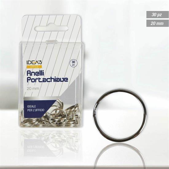 ANELLO PORTACHIAVI 20MM CONF.30PZ