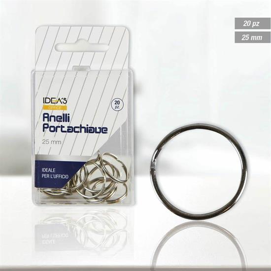 ANELLO PORTACHIAVE 25MM CONF.20PZ