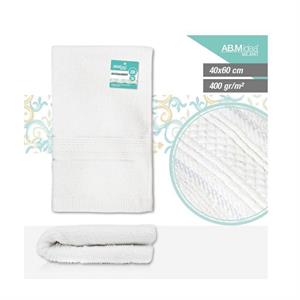 ASCIUGAMANO COTONE 400 GR 40 X 60 CM BIANCO