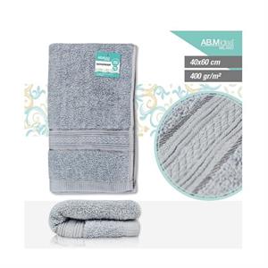 ASCIUGAMANO COTONE 400 GR 40 X 60 CM GRIGIO