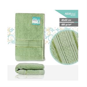 ASCIUGAMANO COTONE 400 GR 40 X 60 CM VERDE MENTA