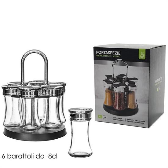 BARATTOLO PORTASPEZIE SET 6 PZ CON STAND