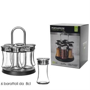 BARATTOLO PORTASPEZIE SET 6 PZ CON STAND