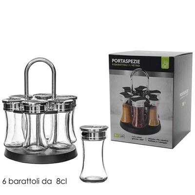 BARATTOLO PORTASPEZIE SET 6 PZ CON STAND