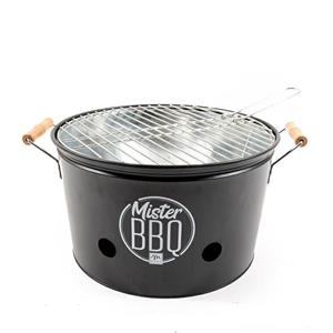 BARBECUE PORTATILE MISTER BBQ IN METALLO CON MANICI 42X35X21