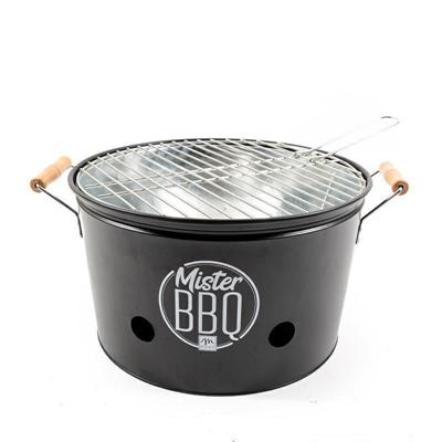 BARBECUE PORTATILE MISTER BBQ IN METALLO CON MANICI 42X35X21