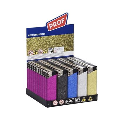 ACCENDINO PROF SHINY GLITTER REFILLABLE 8.1 x 2.45 x 1.15