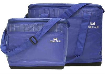 BORSA TERMICA FONDO RIGIDO COLORE BLU SET 2PZ 31/17LT