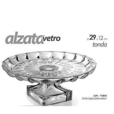 ALZATA IN VETRO TONDA D.29CM