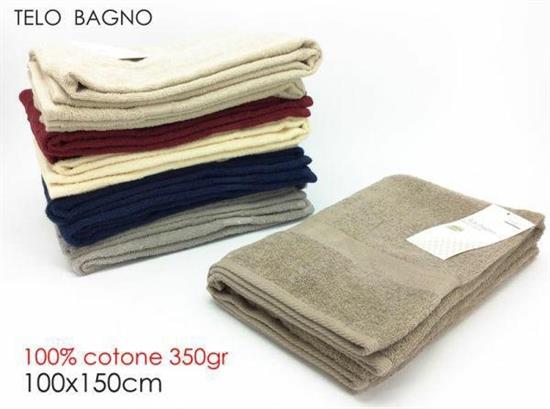 ASCIUGAMANO TELO BAGNO 100X150CM 6COLORI ASS.