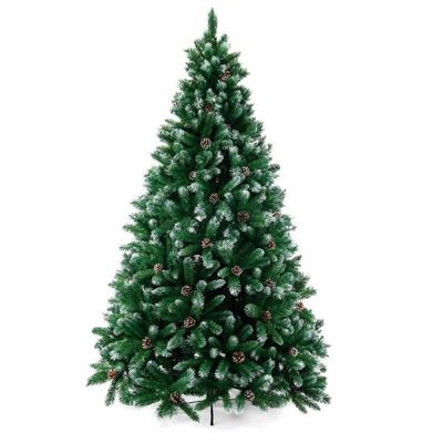 ALBERO DI NATALE PVC CON PIGNE COLERE 150 CM