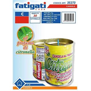 CANDELA BARATTOLO PROFUMO CITRONELLA T30