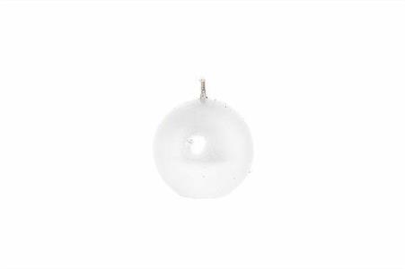 CANDELA SFERA LUCID D. 6CM COLORE ARGENTO