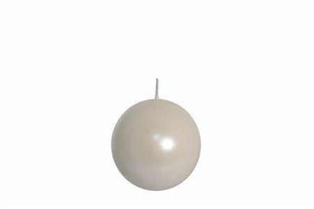 CANDELA SFERA LUCID D.8CM COLORE MADREPERLA