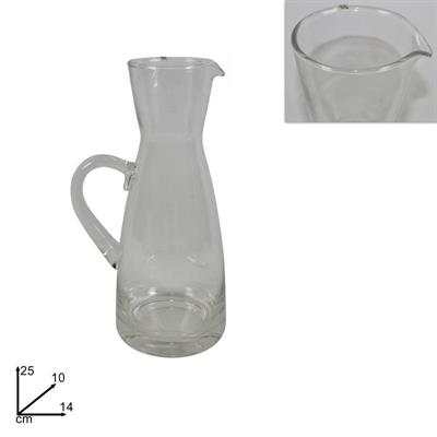 CARAFFA VETRO CON MANICO 25 CM