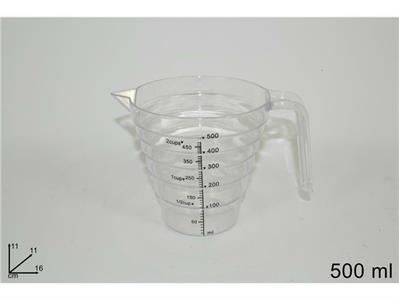 CARAFFA GRADUATA IN PLASTICA 500ML