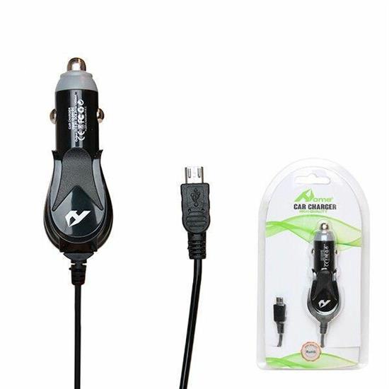 CARICA BATTERIA DA AUTO PER MICRO USB COL. NERO